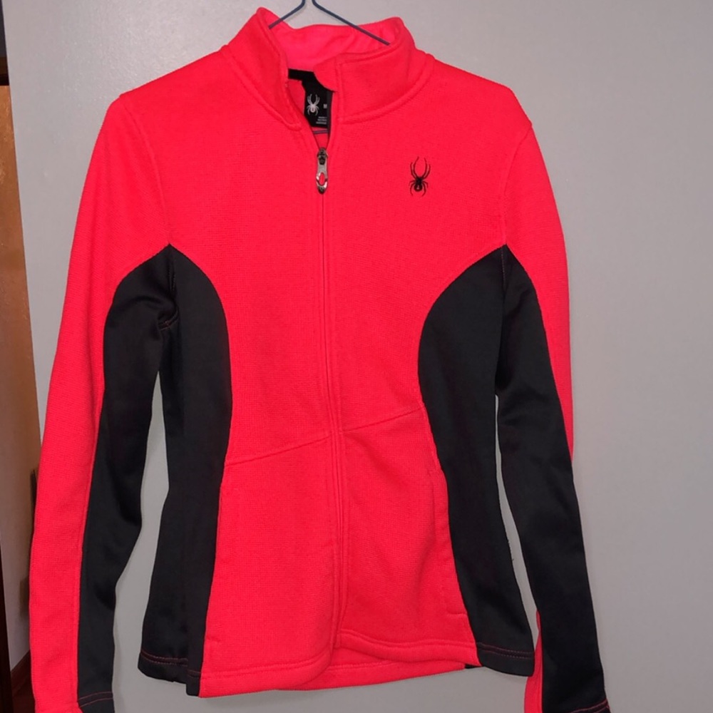 Spyder hot pink full zip jacket